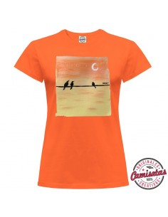 Camiseta "Birds" de mujer by MERYnPARIS *CAMISETAS CREATIVAS*