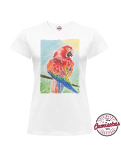 Camiseta "Parrot" de mujer by MERYnPARIS *CAMISETAS CREATIVAS*