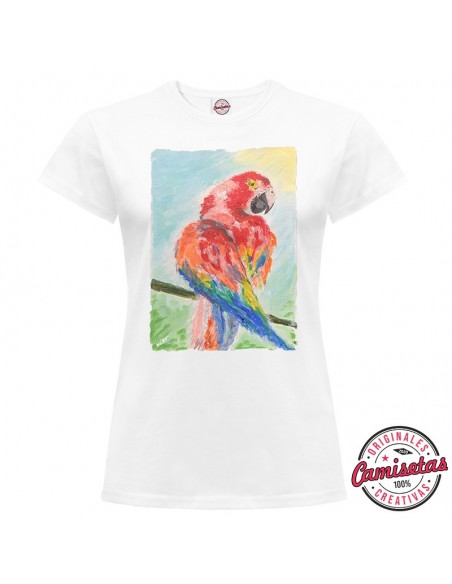 Camiseta "Parrot" de mujer by MERYnPARIS *CAMISETAS CREATIVAS*