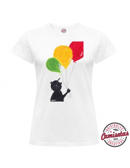 Camiseta "Balloons" de mujer by MERYnPARIS *CAMISETAS CREATIVAS*