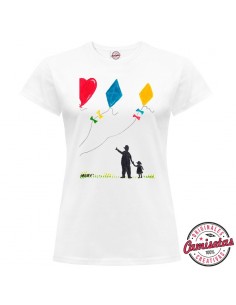 Camiseta "Kites" de mujer by MERYnPARIS *CAMISETAS CREATIVAS*