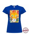 Camiseta "Rainbow Lion" de mujer by MERYnPARIS *CAMISETAS CREATIVAS*