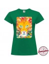 Camiseta "Rainbow Lion" de mujer by MERYnPARIS *CAMISETAS CREATIVAS*