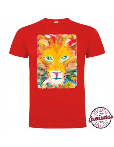 Camiseta "Rainbow Lion" de hombre by MERYnPARIS *CAMISETAS CREATIVAS*