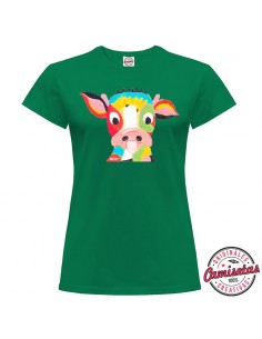 Camiseta "Crazy Cow" de mujer by MERYnPARIS *CAMISETAS CREATIVAS*