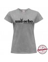 Camiseta "Uno Ocho" de mujer en ** CAMISETAS CREATIVAS **