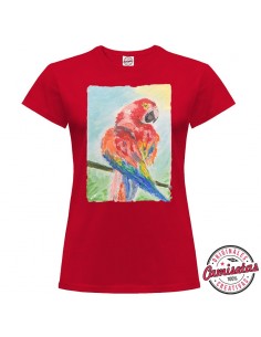 Camiseta "Parrot" de mujer by MERYnPARIS *CAMISETAS CREATIVAS*