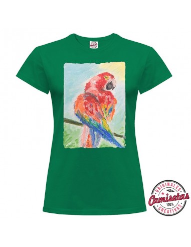 Camiseta "Parrot" de mujer by MERYnPARIS *CAMISETAS CREATIVAS*