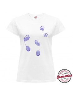 Camiseta "Footsteps" de mujer by MERYnPARIS *CAMISETAS CREATIVAS*