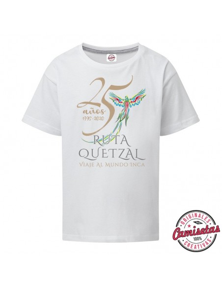 Camiseta Infantil "Ruta Quetzal 25 Aniversario" by CAMISETAS CREATIVAS