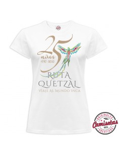 Camiseta de Mujer "Ruta Quetzal 25 Aniversario" by CAMISETAS CREATIVAS