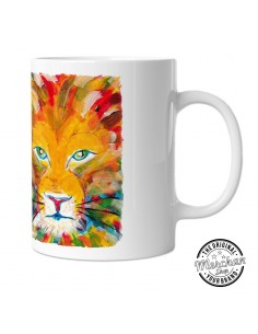 Taza personalizada "Rainbow Lion" by MERYnPARIS *MerchanShop*